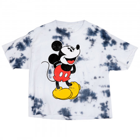 Disney Mickey Mouse Character Acid Washed Women's T-Shirt
